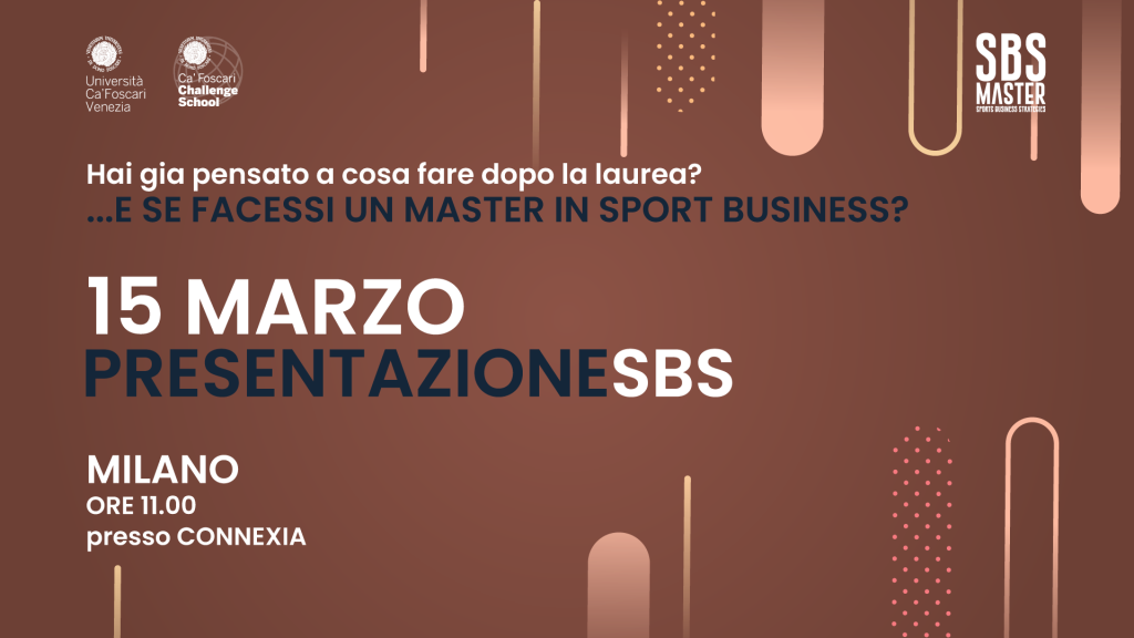 Master in Sport Business si presenta a Milano