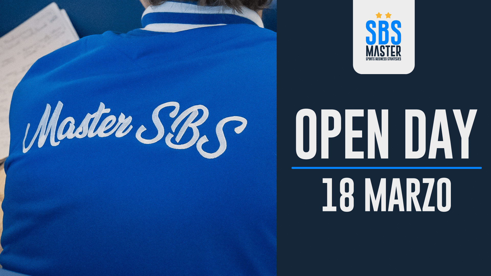 Master SBS - Open Day 18 Marzo