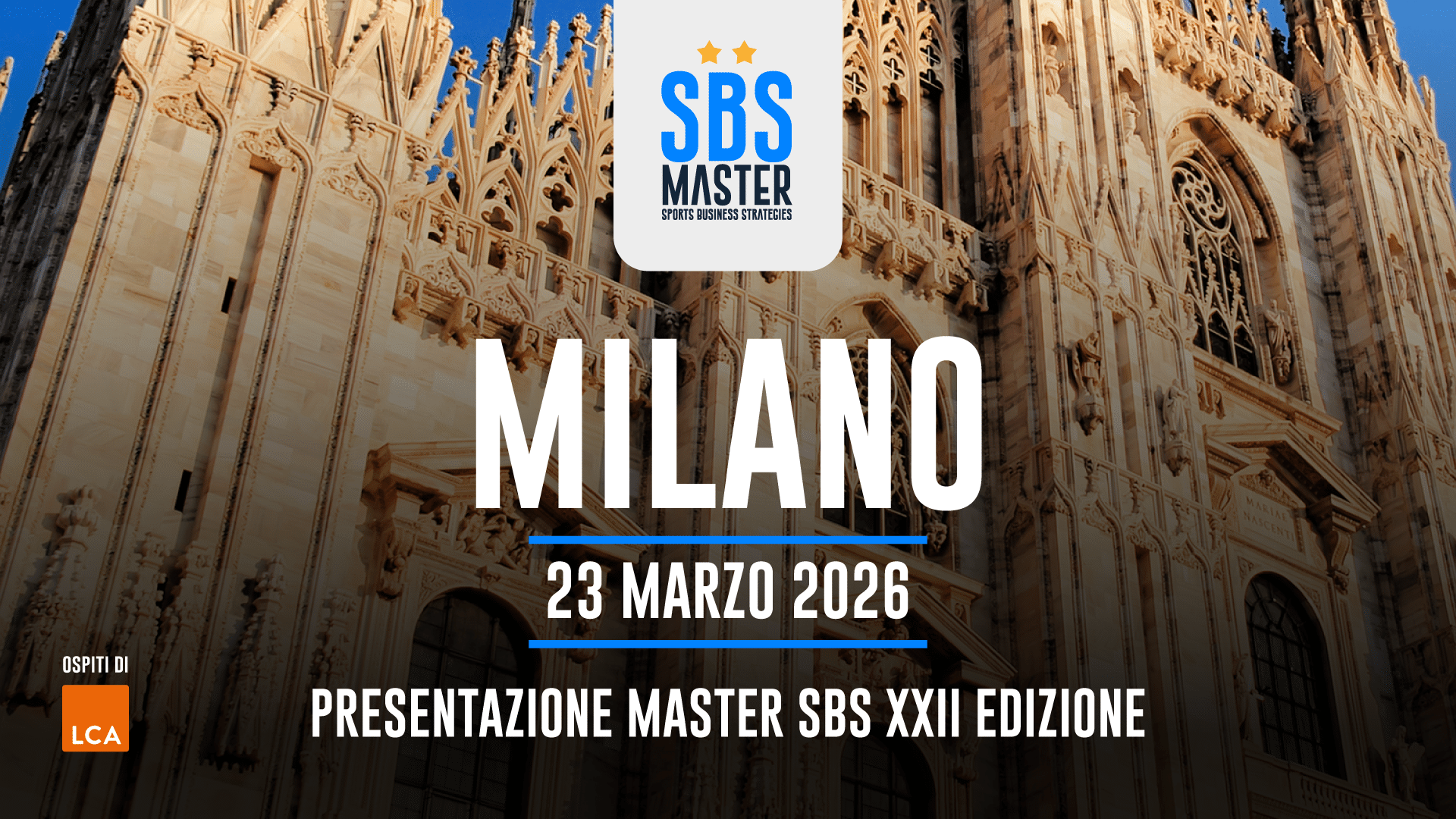 Presentazione Master SBS Milano